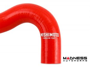 Nissan Z Intercooler Coolant Hose Upgrade by Mishimoto - Red Nissan Z Intercooler Coolant Hose Upgrade by Mishimoto - Red